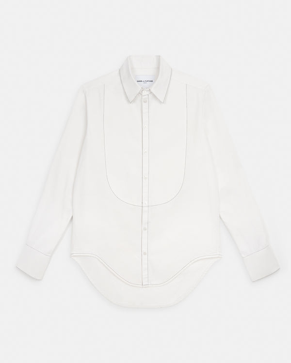 Contrast Stitch Bib Shirt