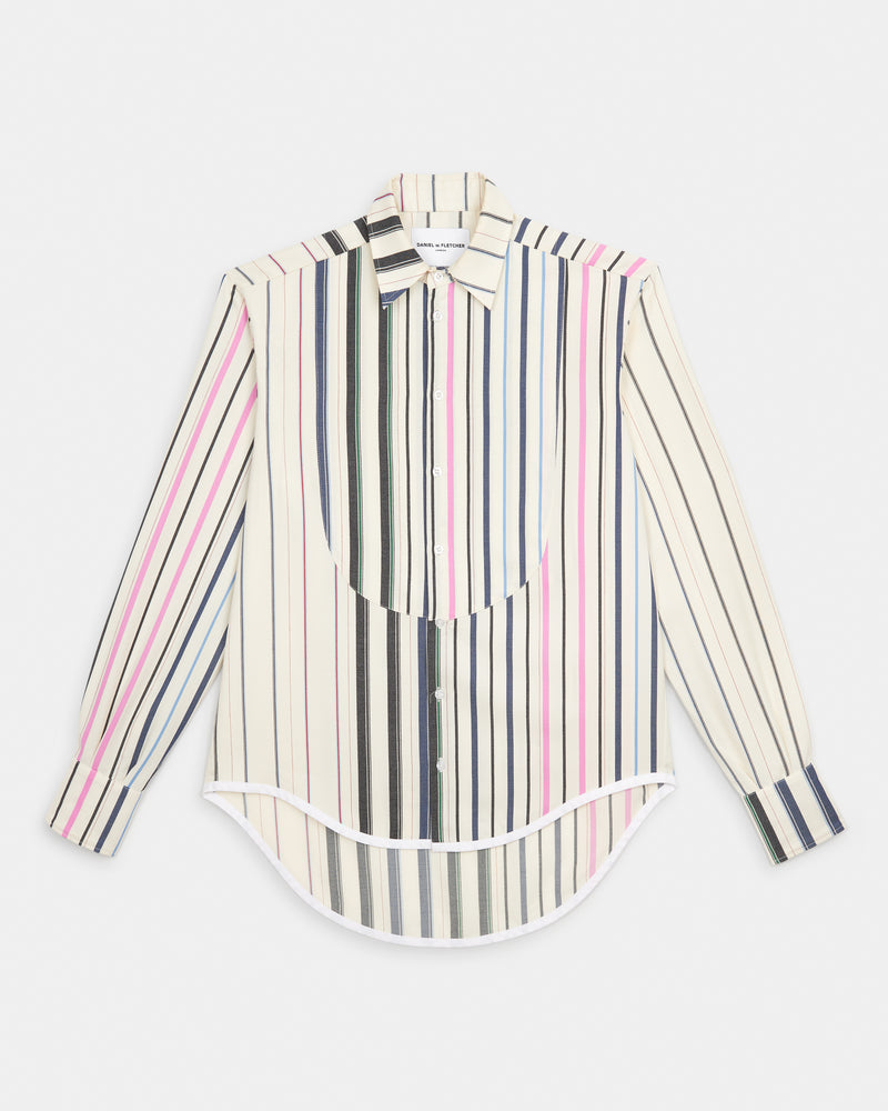 Striped Bib Shirt