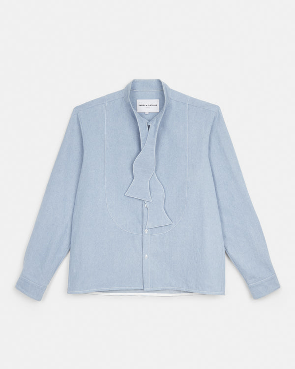 Chambray Bow Tie Shirt