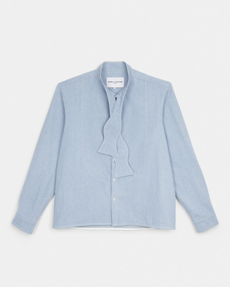 Chambray Bow Tie Shirt