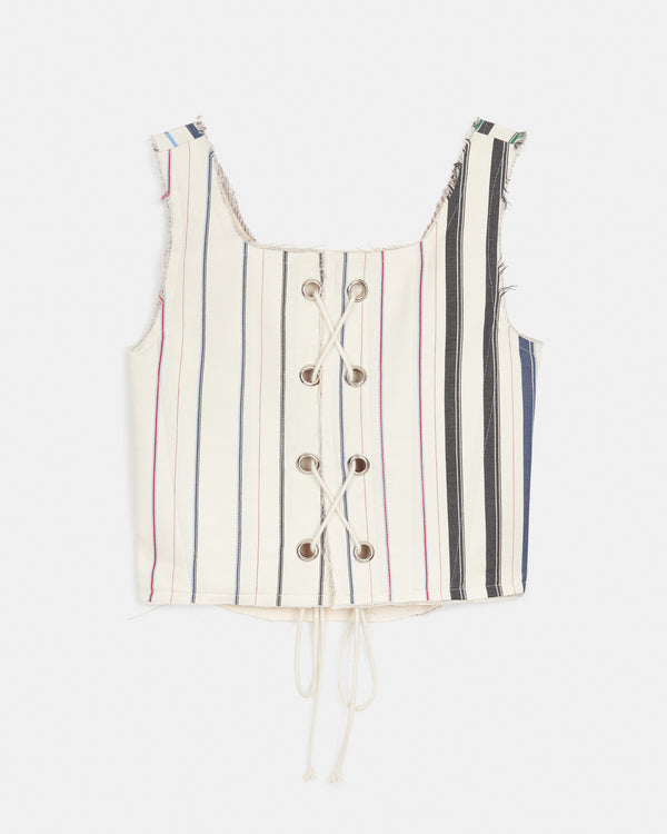 Wool Stripe Corset