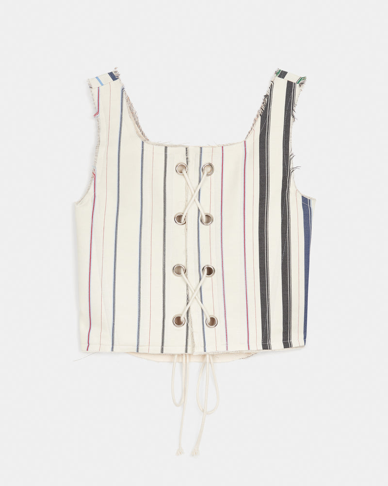 Wool Stripe Corset