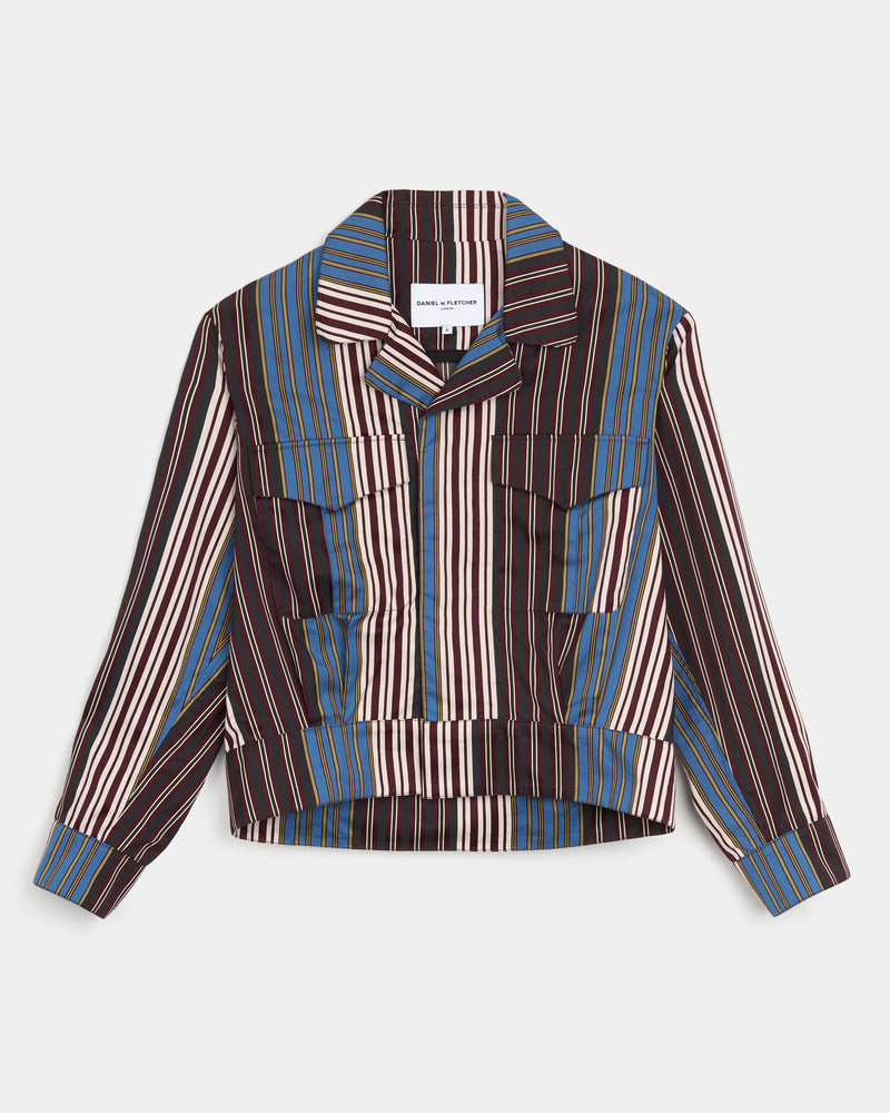 Striped Military Blouson